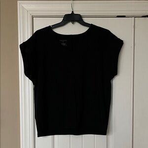 Talbots Classic Black Short Sleeve Top 1x
